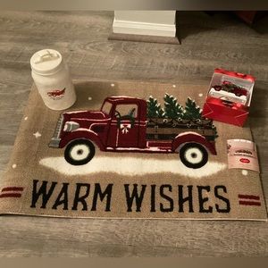 New home for the holidays Lot ~ Christmas RUG, RAE DUNN, Night Light